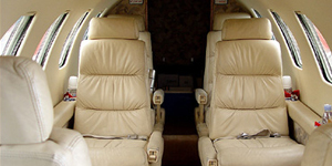 Cessna Citation II view for Houston charter