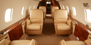 Challenger 300 view for Houston charter