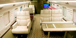 Challenger 600 view for Houston charter