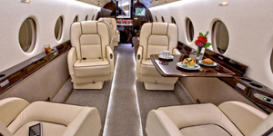 Gulfstream G200 view for Houston charter