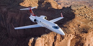 Learjet 45 cabin for Houston charter