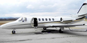 Cessna Citation II cabin for Houston charter