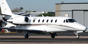 Cessna Citation Excel / XLS view for Houston charter