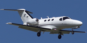 Cessna Citation Mustang CE-510 view for Houston charter