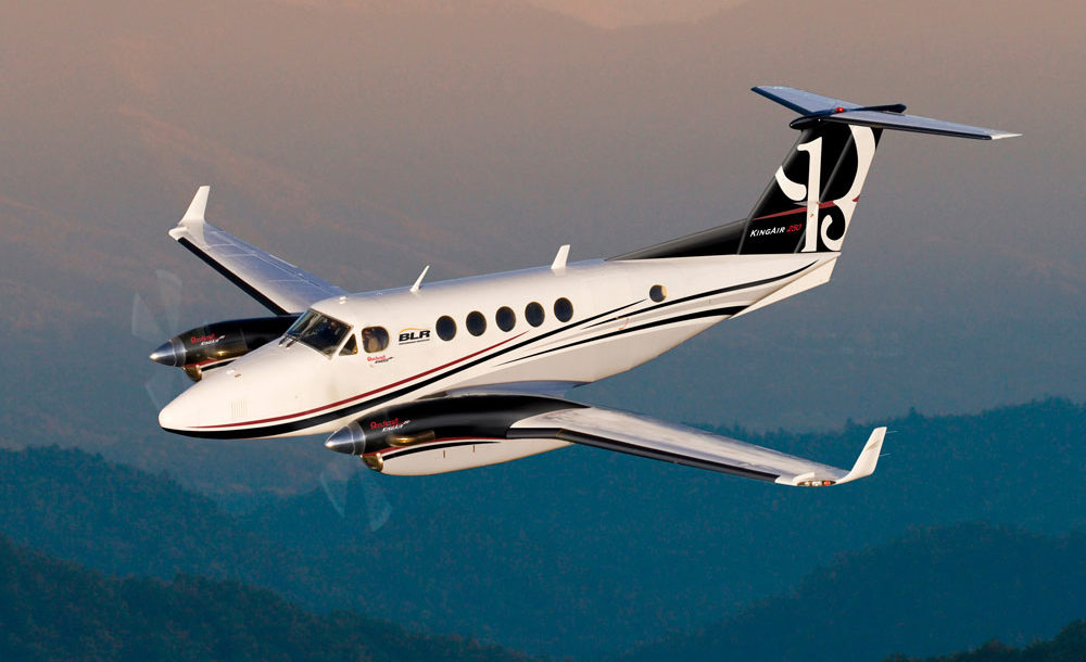 King Air 90 turboprop private aircraft for Houston charter