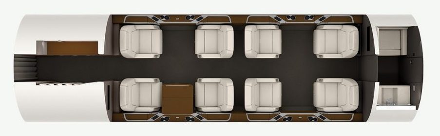 Bombardier Challenger 350 view for Houston charter