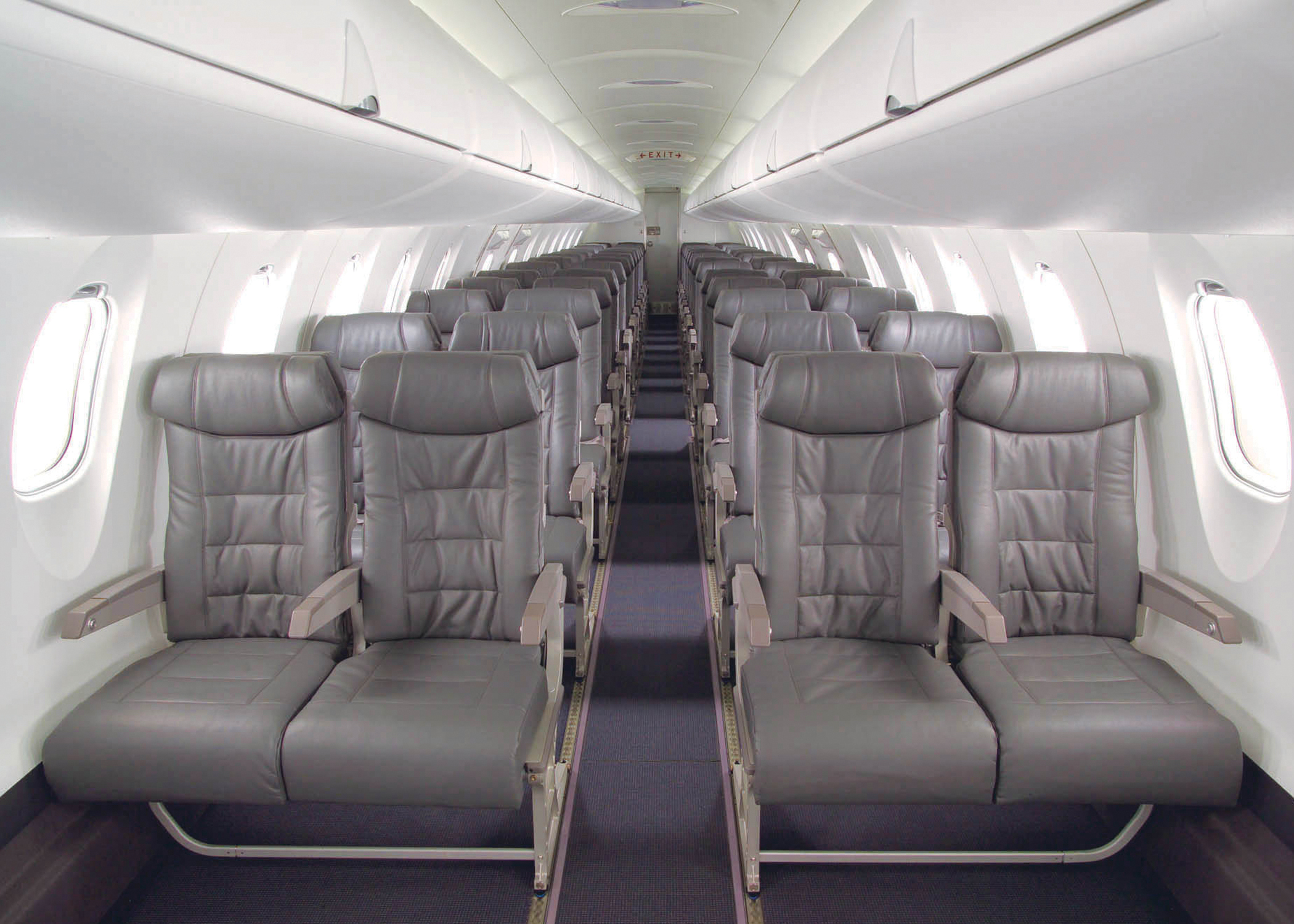 Bombardier CRJ-200 cabin for Houston charter
