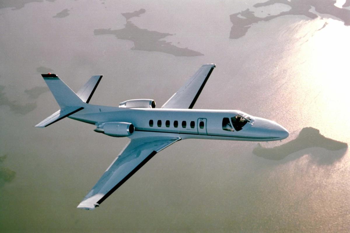 Cessna Citation Ultra cabin for Houston charter
