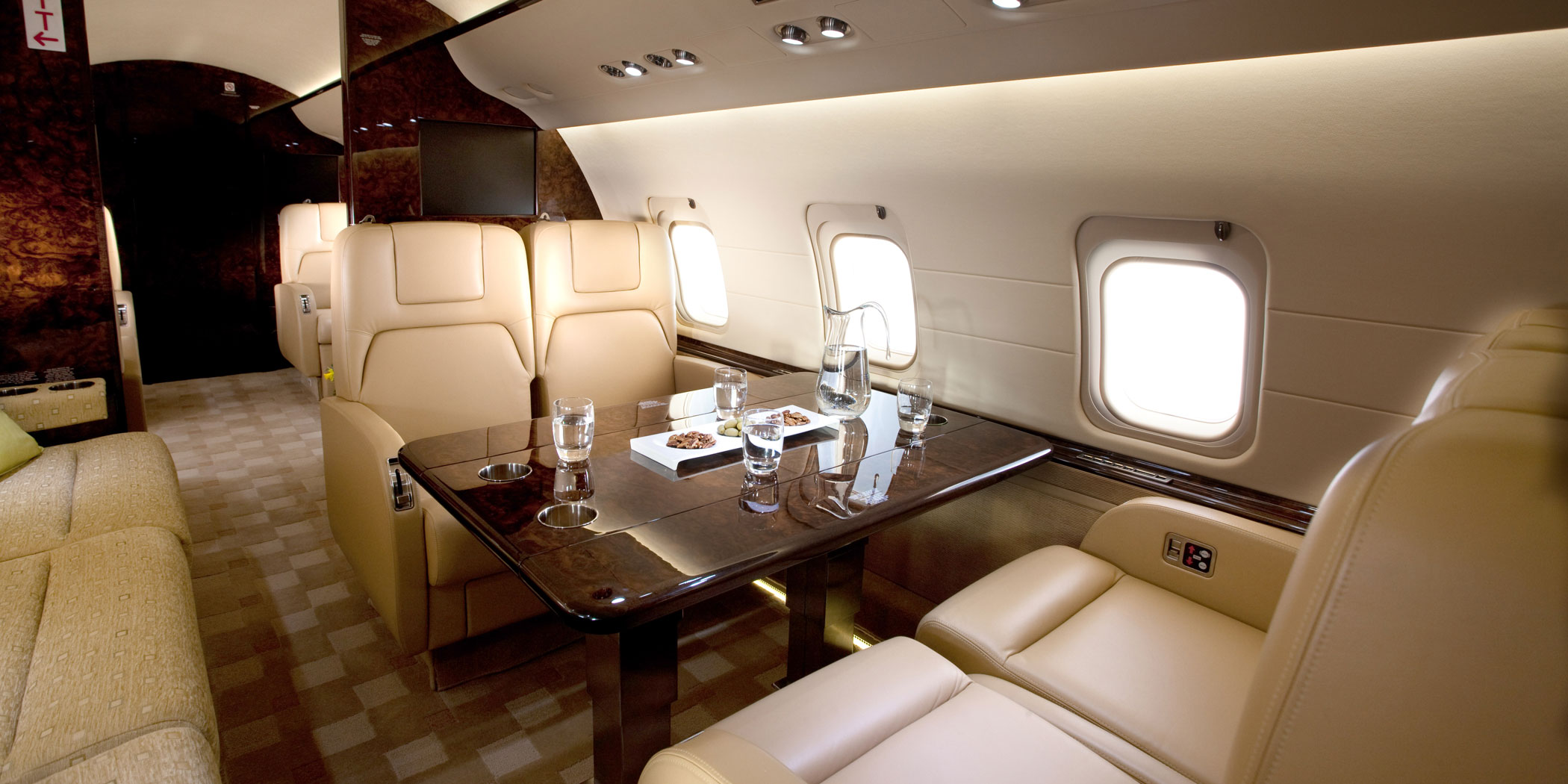 Challenger 850 view for Houston charter