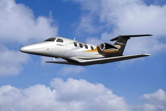 Embraer Phenom 100 cabin for Houston charter
