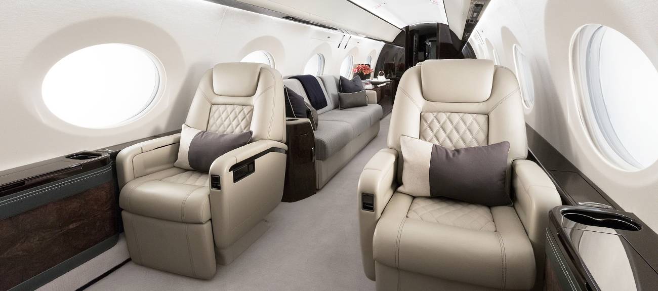 Gulfstream G500 view for Houston charter