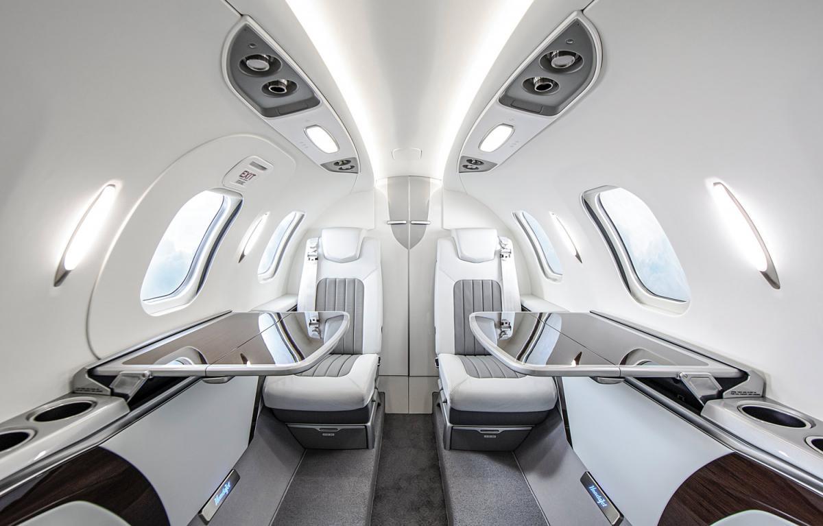 HondaJet Elite cabin for Houston charter