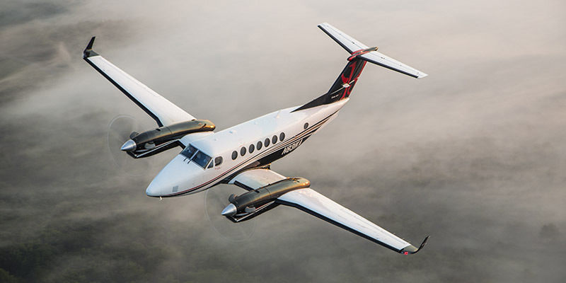 King Air 350 turboprop private aircraft for Houston charter