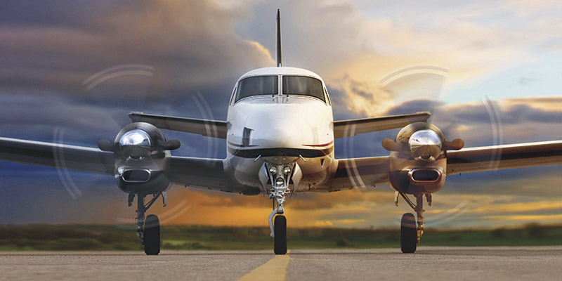 Beechcraft King Air C90GTx cabin for Houston charter