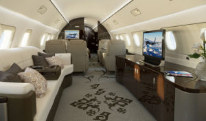 Embraer Lineage 1000 view for Houston charter