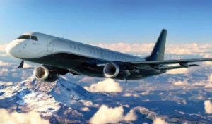 Embraer Lineage 1000 view for Houston charter