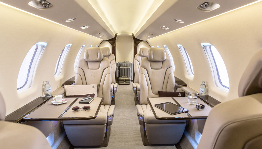 Pilatus PC-24 view for Houston charter