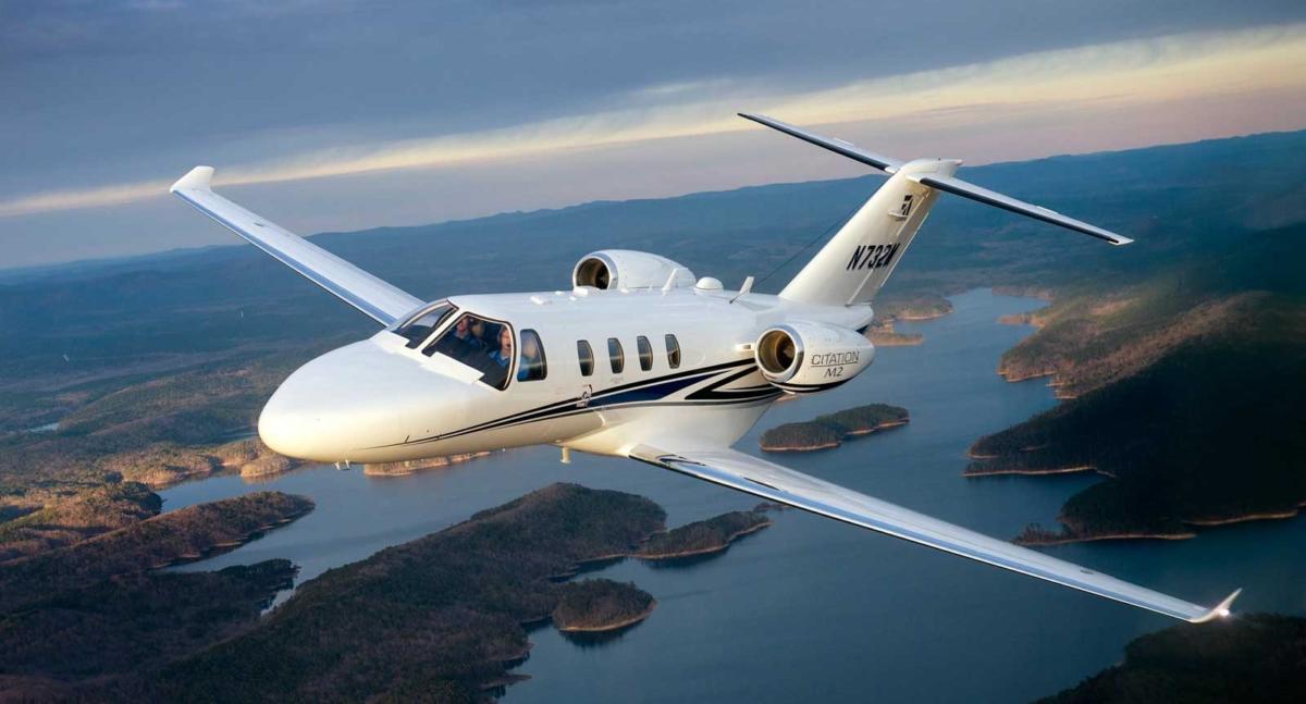 Cessna Citation M2 cabin for Houston charter